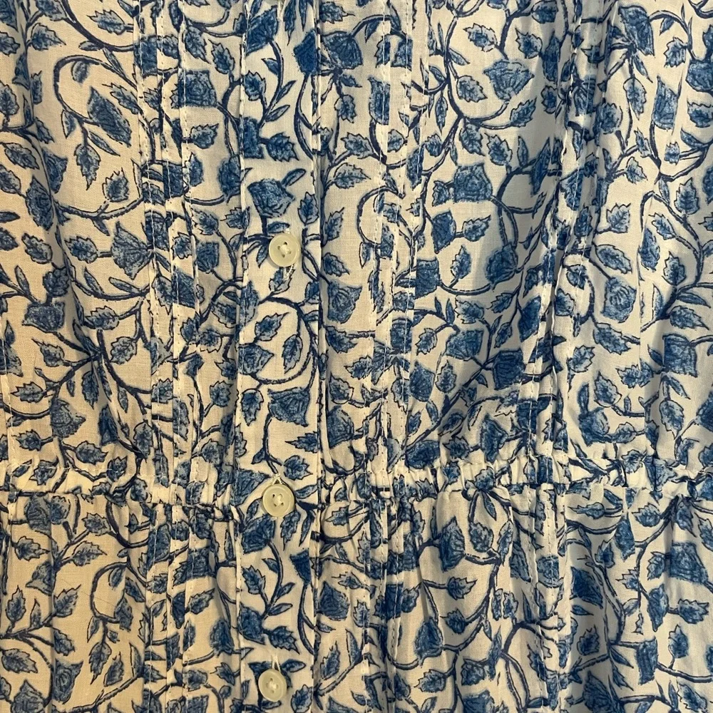 J. Crew Pintuck mini shirtdress in bandana block print NWT - Picture 6 of 9
